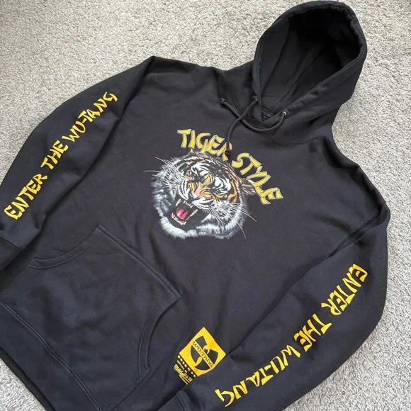 🔴Wu-Tang Hoodie Size XL Tiger Style Mitchell & Ness WuTang Clan Gza Raekwon - Picture 8 of 14